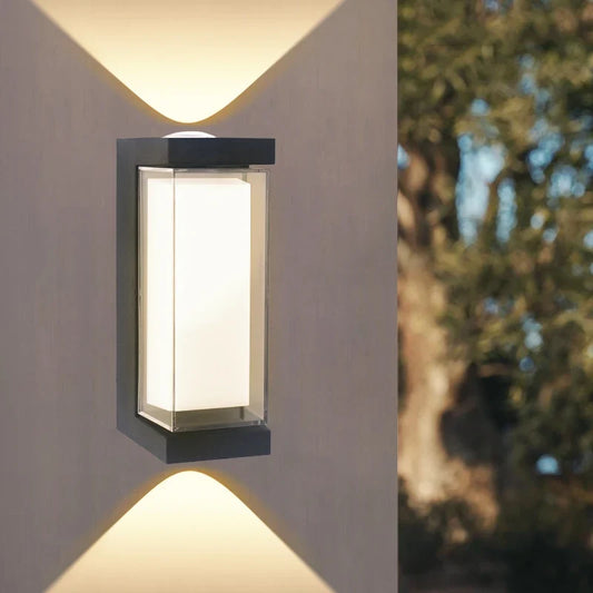 Modern LED Wall Light | Waterproof Up & Down Outdoor Sconce | Bedroom