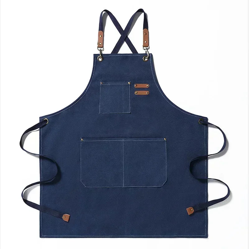 ProWear | Canvas Kitchen Apron | Unisex Chef & Workwear | Kitchen Essential Soft-Touch Fabric