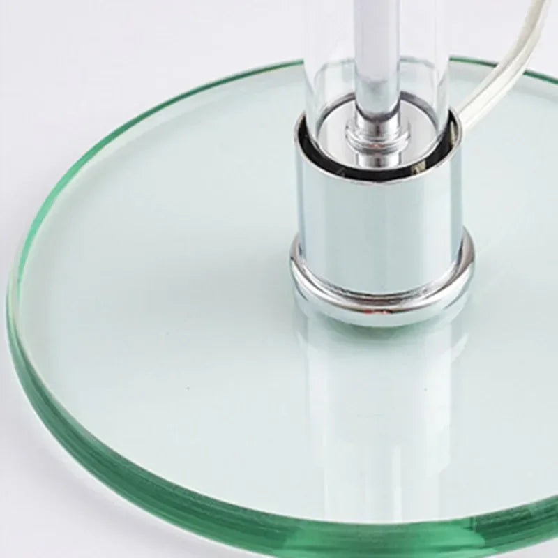 Wilhelm Bauhaus Table Lamp | Designer Nordic Glass Lamp | Polished Chrome Bedside