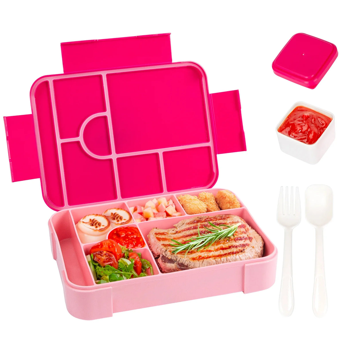 BentoMax | 1330ml Large Capacity Leak-Proof Bento Lunch Box | Microwave & Portable Food