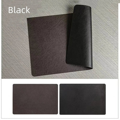 DuoMat | Double-Sided Faux Leather Placemats | Heat Resistant & Waterproof | Mat Heat-Resistant