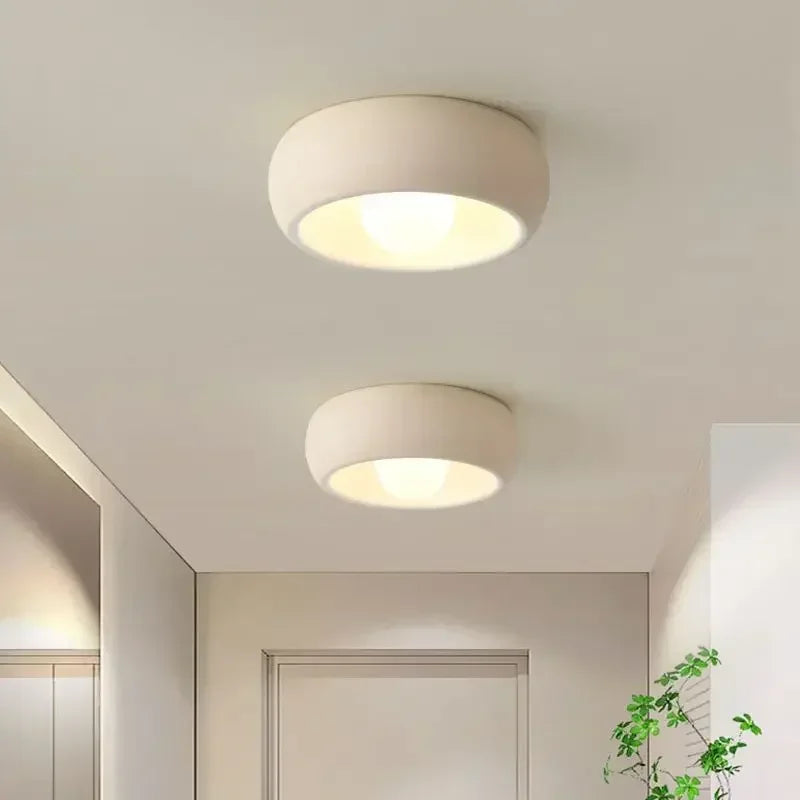 Minimalist Circular Ceiling Lamp | Modern Flush-Mount Light | Bedroom