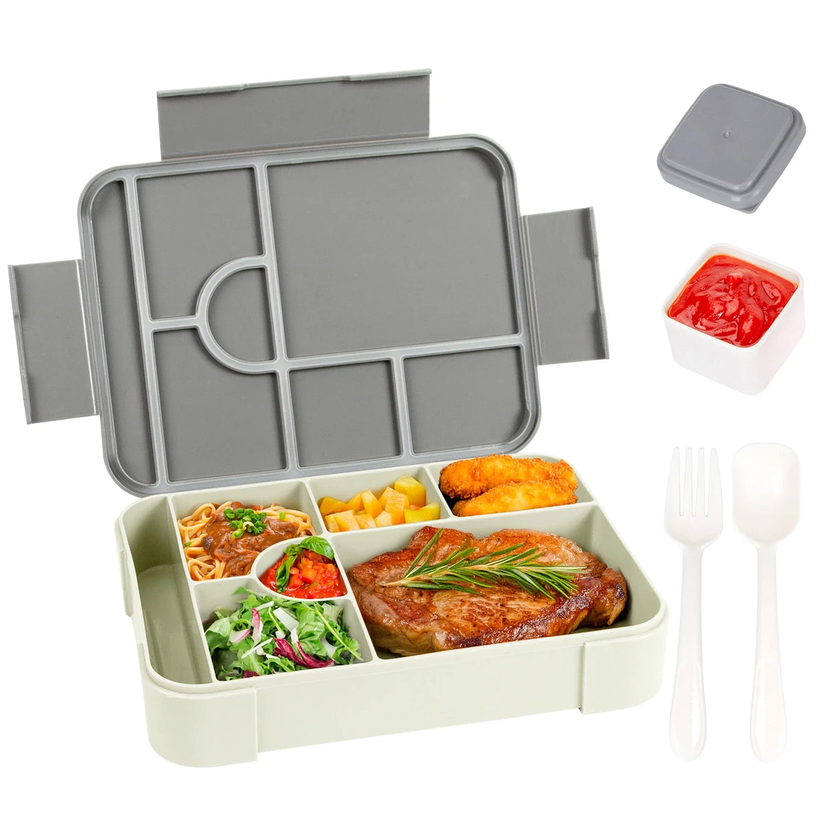 BentoMax | 1330ml Large Capacity Leak-Proof Bento Lunch Box | Microwave & Portable Food