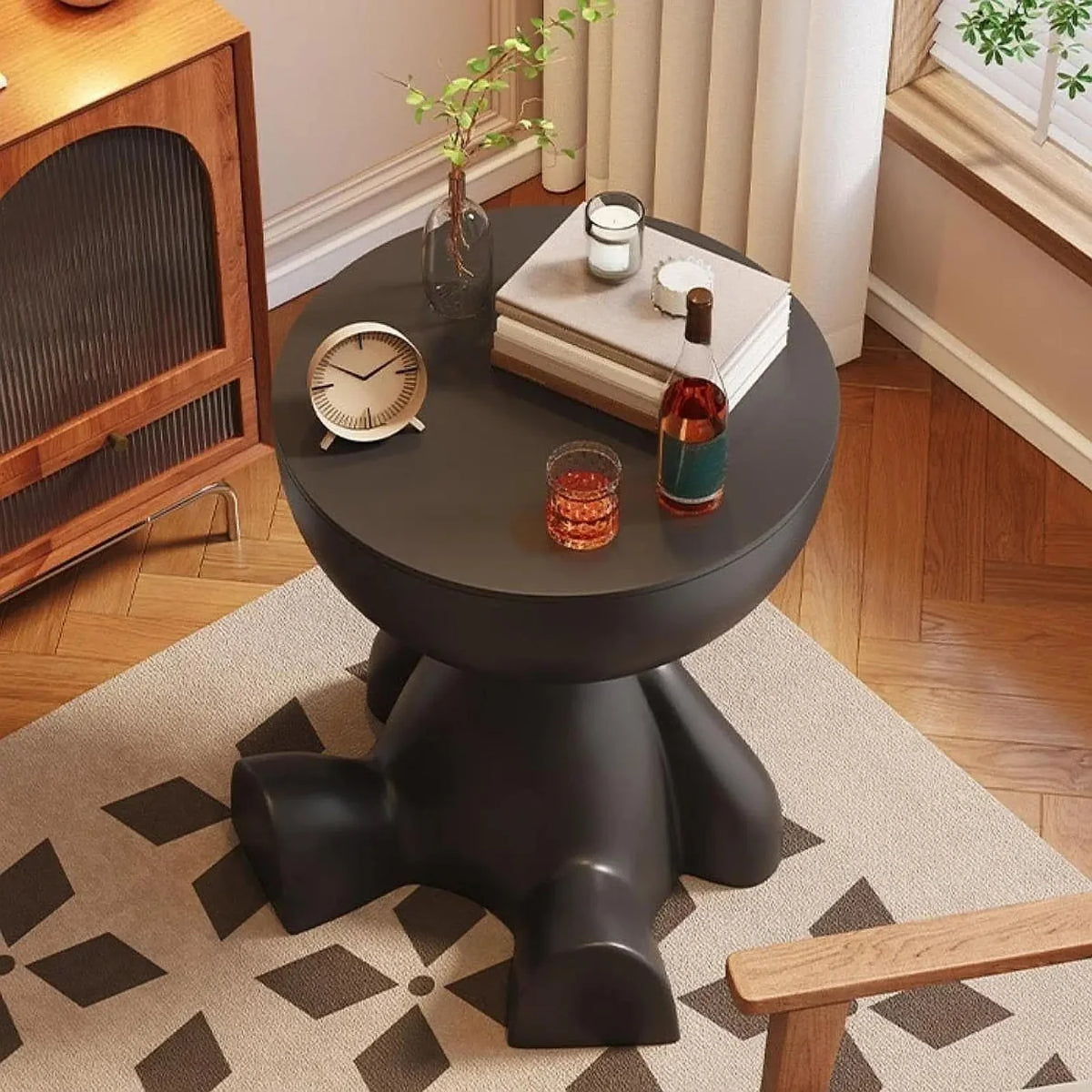 Cartoon Bear Side Table | Modern Creative Coffee Table | Living Room And Bedroom