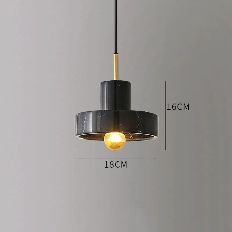 Marble Pendant Lamp | Natural Stone Postmodern Design | Pendant Light Dining Room