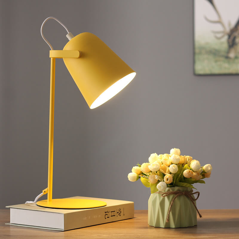 Nordic Metal LED Desk Lamp | Minimalist Reading & Study Light | Bedside