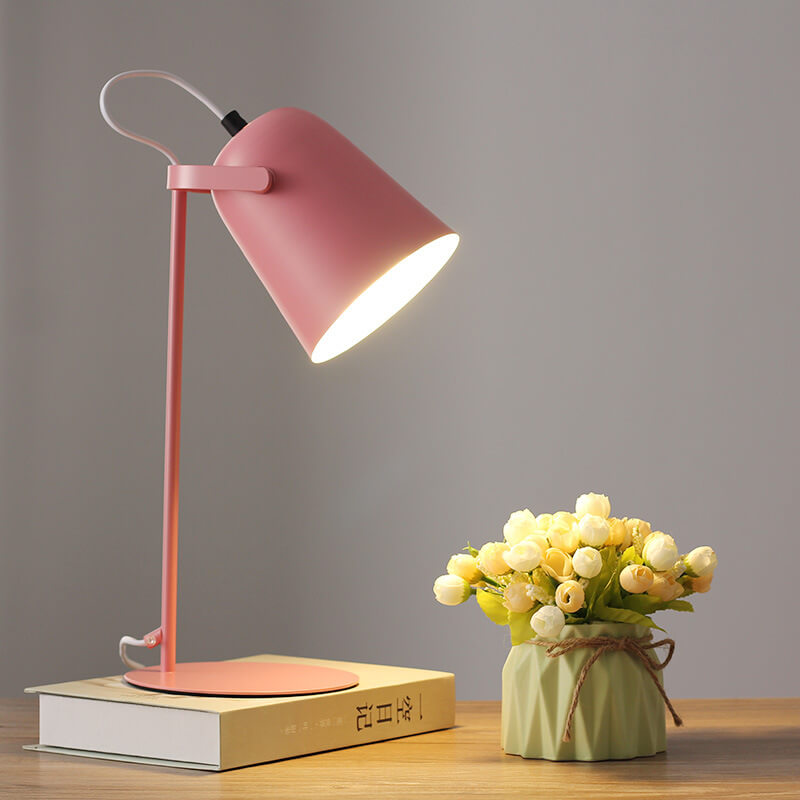 Nordic Metal LED Desk Lamp | Minimalist Reading & Study Light | Bedside