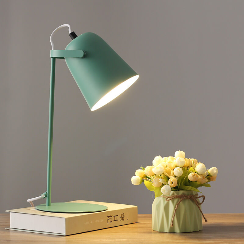 Nordic Metal LED Desk Lamp | Minimalist Reading & Study Light | Bedside