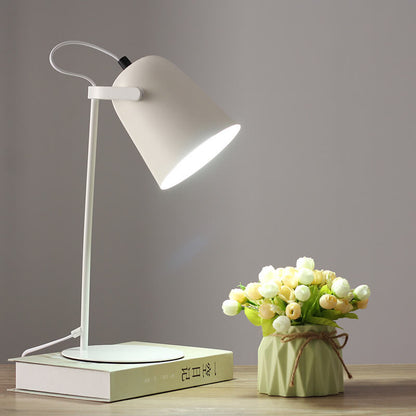 Nordic Metal LED Desk Lamp | Minimalist Reading & Study Light | Bedside