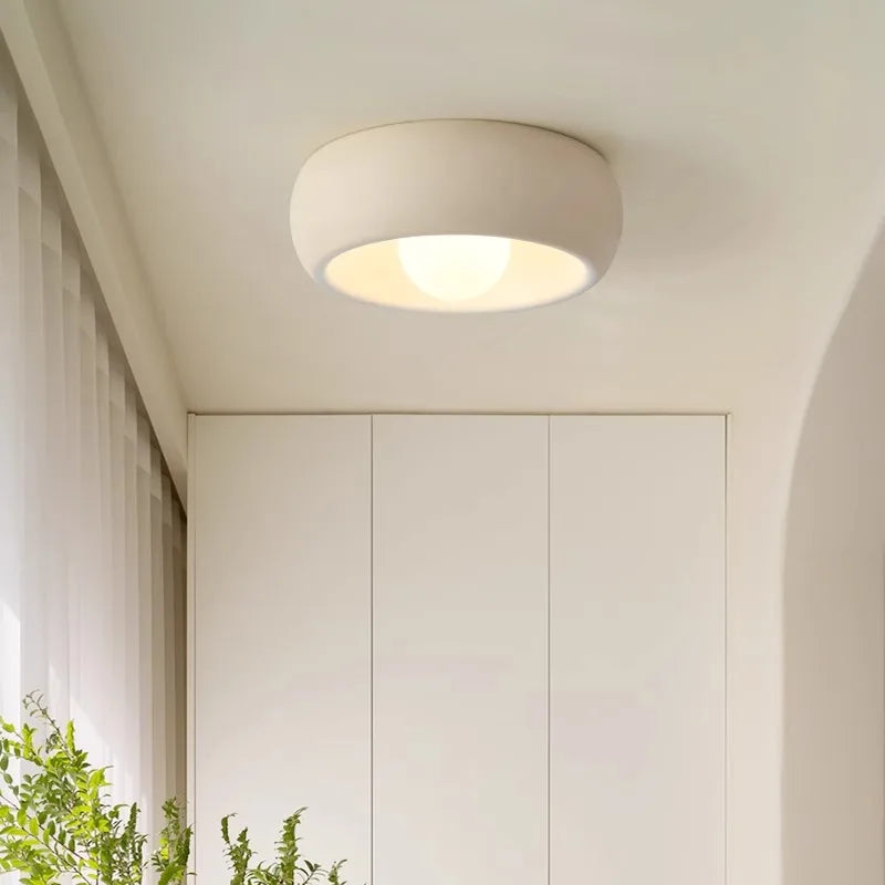Minimalist Circular Ceiling Lamp | Modern Flush-Mount Light | Bedroom