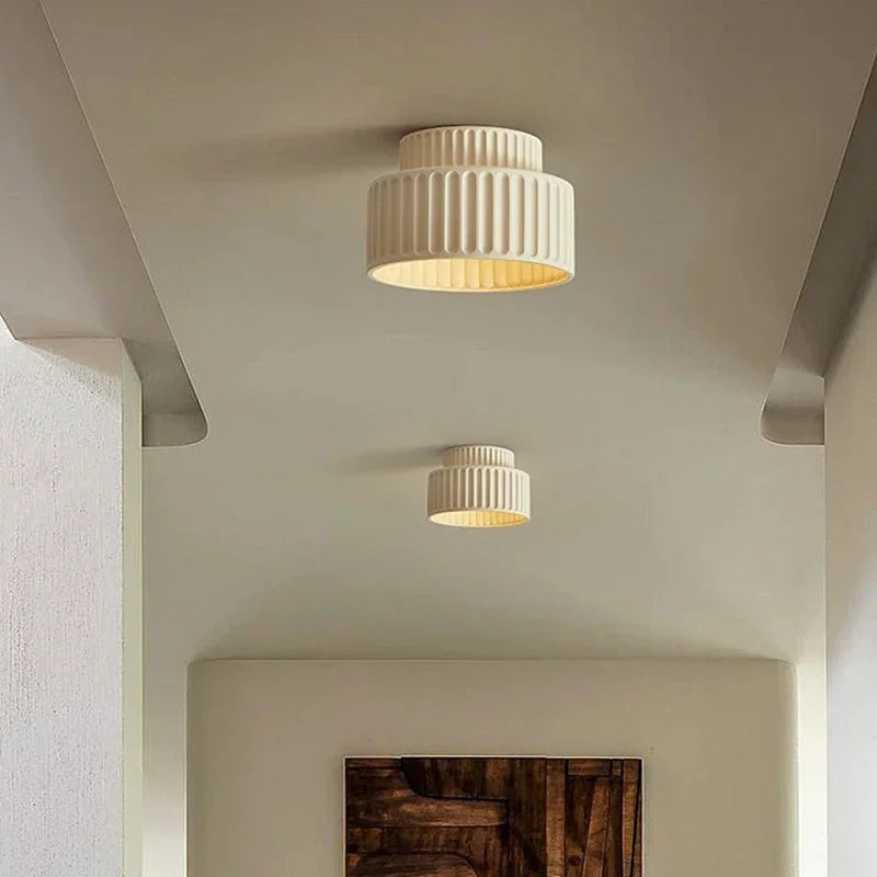 Nordic Ripple Ceiling Light | Sculptural Form, Soft Illumination | Bedroom