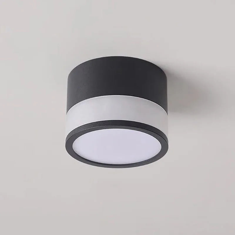 Nordic Surface Mounted LED Downlight | 9W / 15W Ceiling Light | Clear Acrylic Aluminium Bedroom