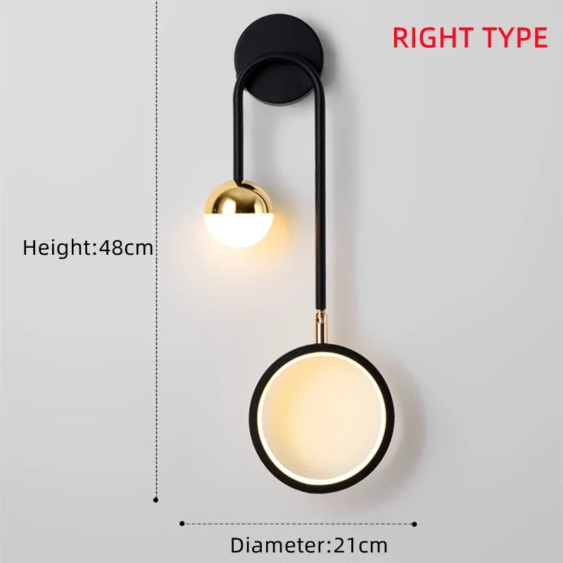 Orbis Wall Light | Modern Nordic LED Design | Bedroom