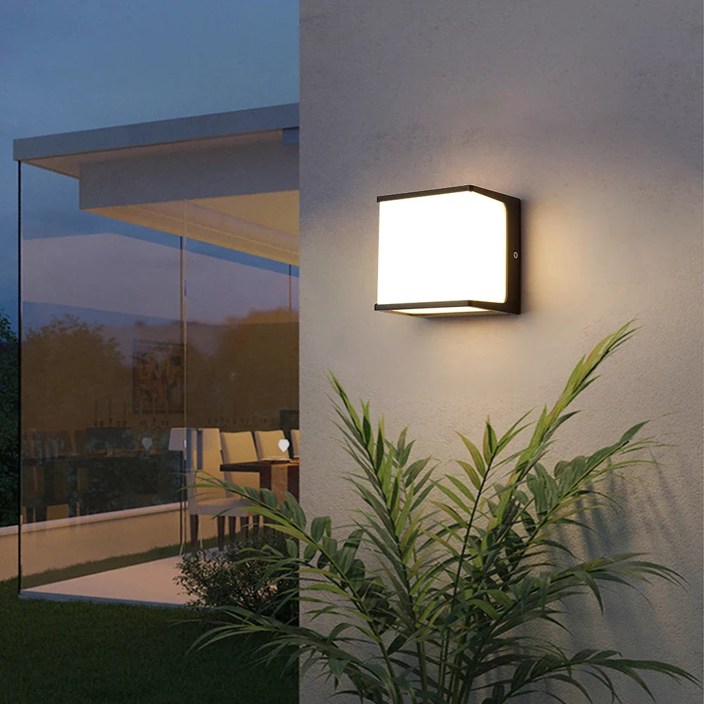 AeroCube Outdoor Wall Light | Modern Waterproof LED | Garden