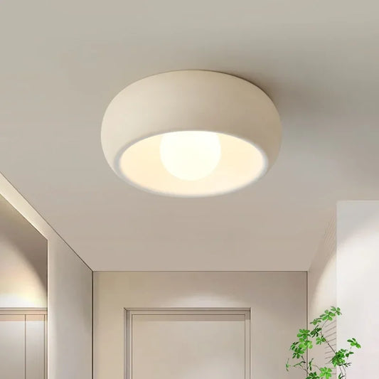 Minimalist Circular Ceiling Lamp | Modern Flush-Mount Light | Bedroom