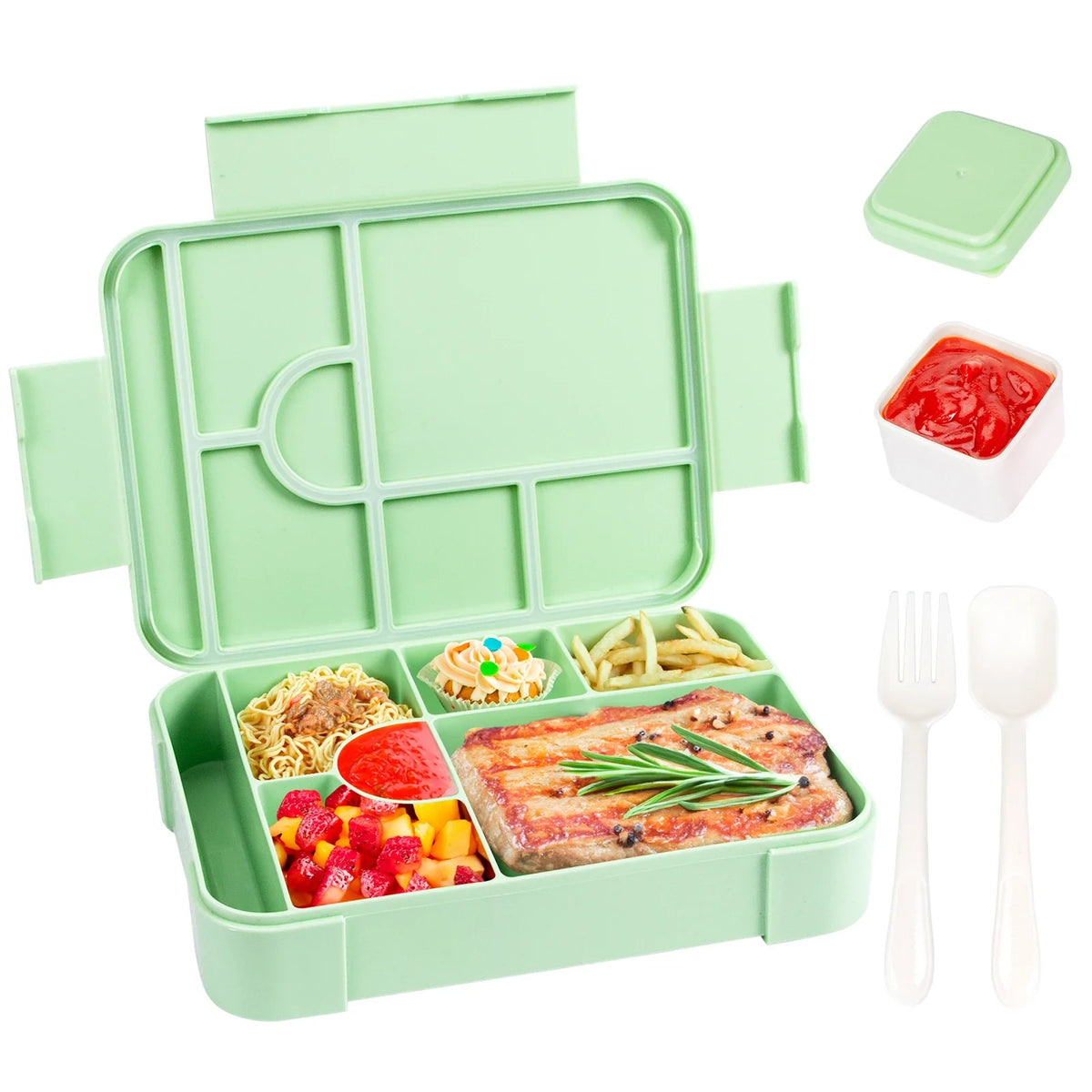 BentoMax | 1330ml Large Capacity Leak-Proof Bento Lunch Box | Microwave & Portable Food