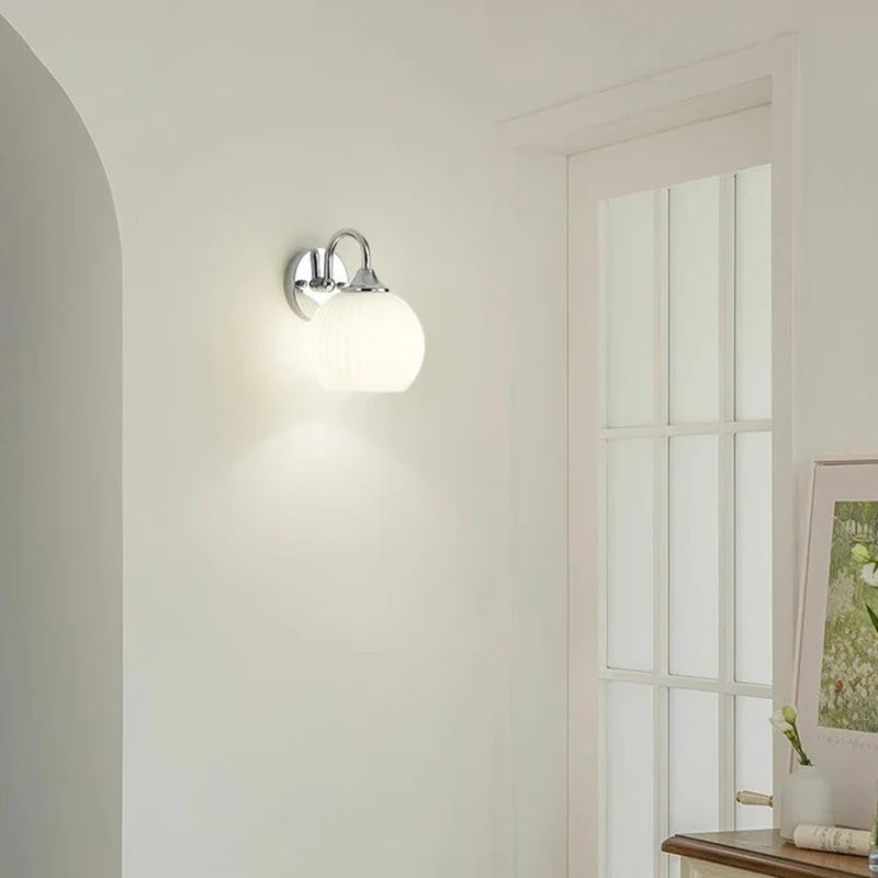 Quashion Wall Lamp | Chrome Modern Minimalist Design | Wall Light Glass Bedroom