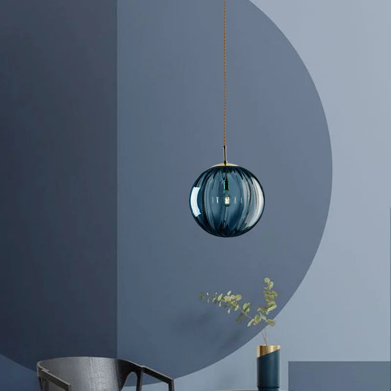 Modern Glass Ball Pendant Light | Nordic Elegance for Every Space | Brass Handcrafted
