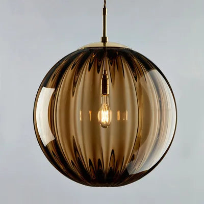 Modern Glass Ball Pendant Light | Nordic Elegance for Every Space | Brass Handcrafted