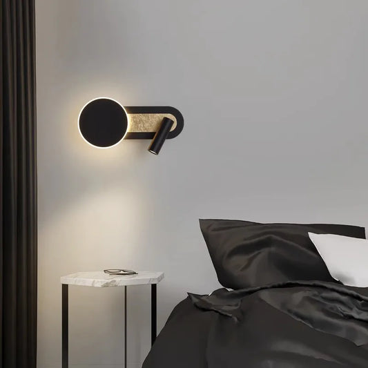 HaloBeam Wall Light | Modern Nordic Dual LED Design | Adjustable Bedroom