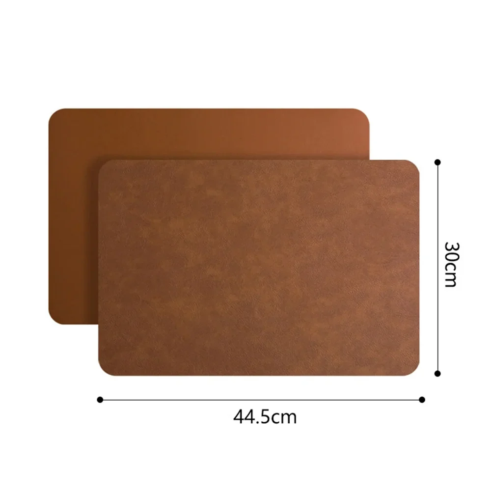 DuoMat | Double-Sided Faux Leather Placemats | Heat Resistant & Waterproof | Mat Heat-Resistant