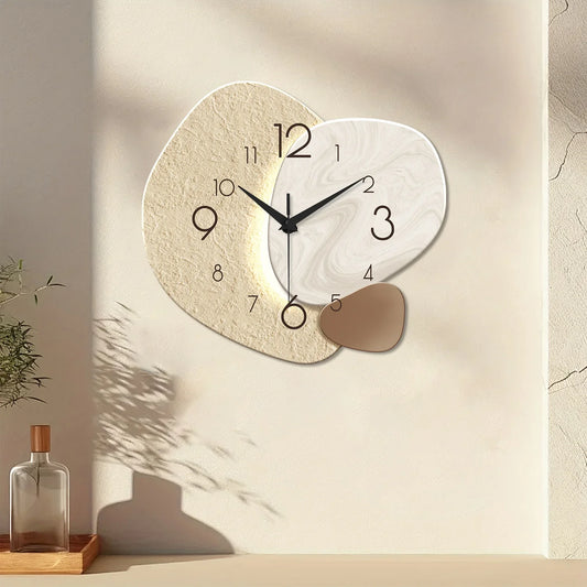 TempoStone | Modern Simple Wall Clock | Silent Quartz Design | Kitchen