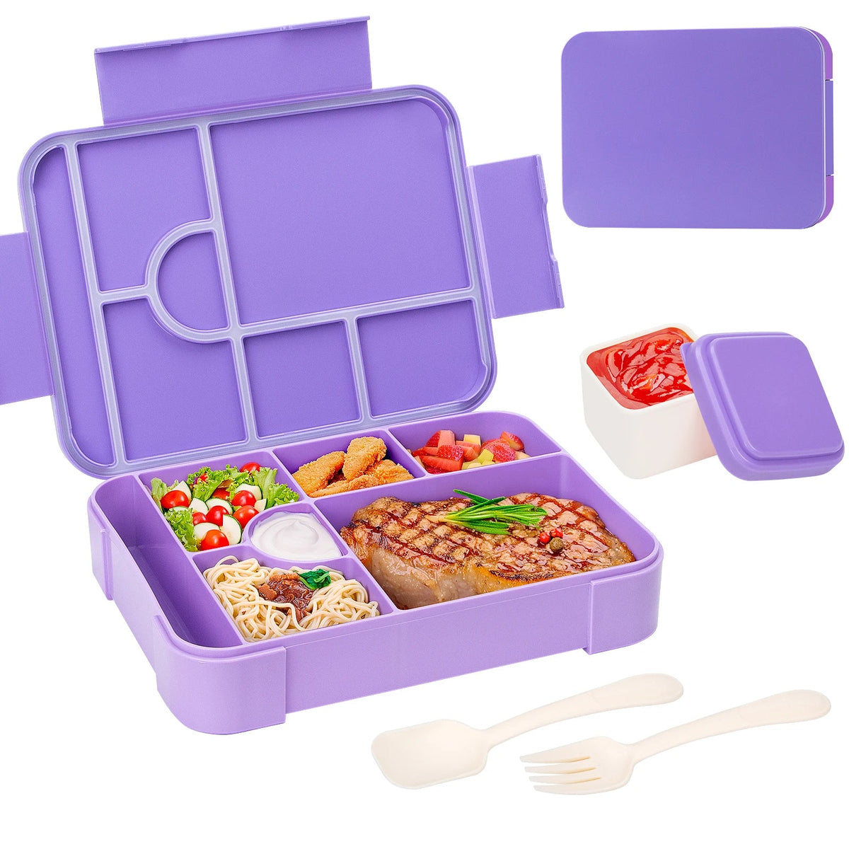 BentoMax | 1330ml Large Capacity Leak-Proof Bento Lunch Box | Microwave & Portable Food