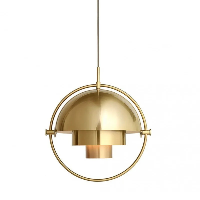 Modern Nordic Pendant Light | Sculptural Metal Suspension Lamp | Adjustable Dining Room