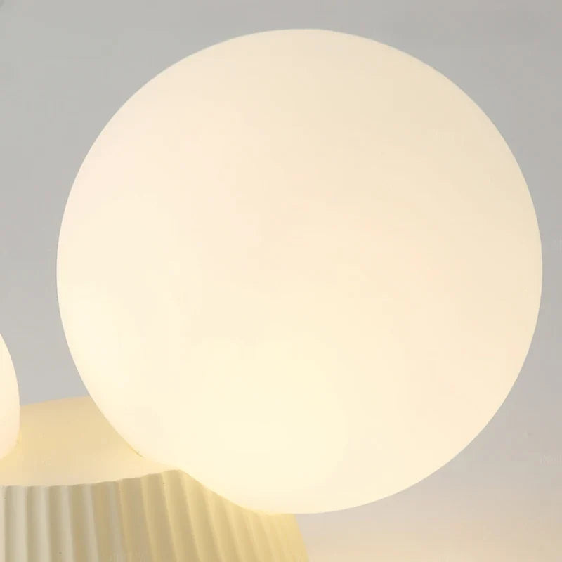Luméa Ceiling Light | French Modern Double Globe Design | Glass French-modern Bedroom