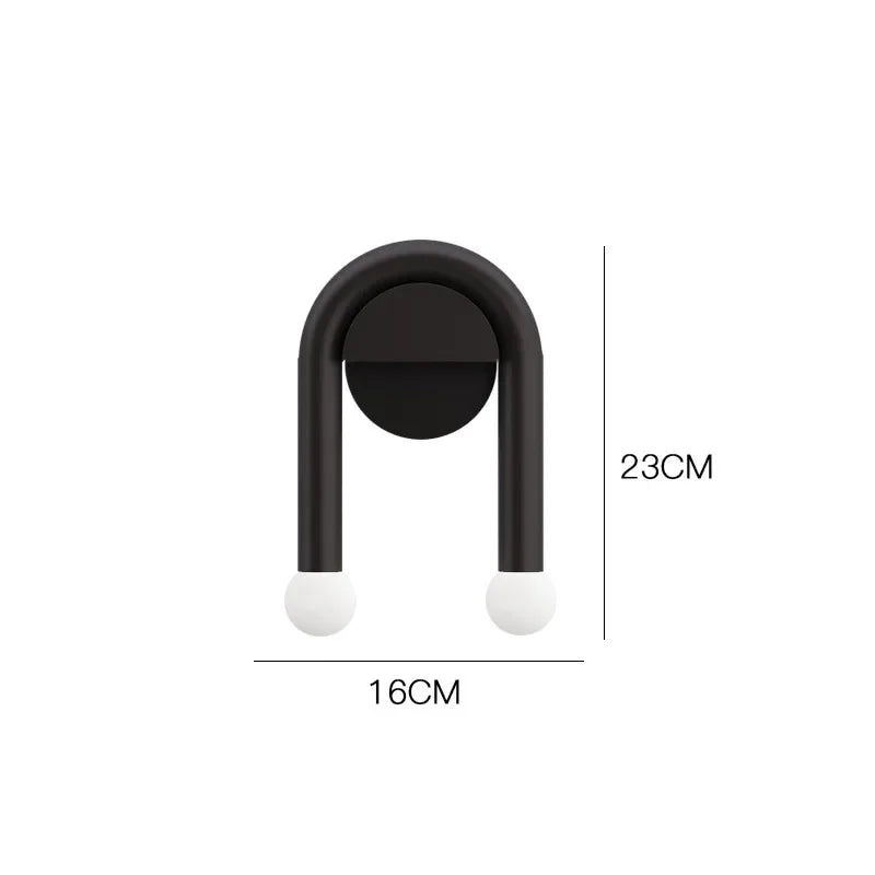 Arcus Modern Wall Light | Minimalist Nordic LED Design | Glass Iron Bedroom