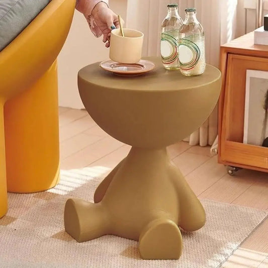 Cartoon Bear Side Table | Modern Creative Coffee Table | Living Room And Bedroom