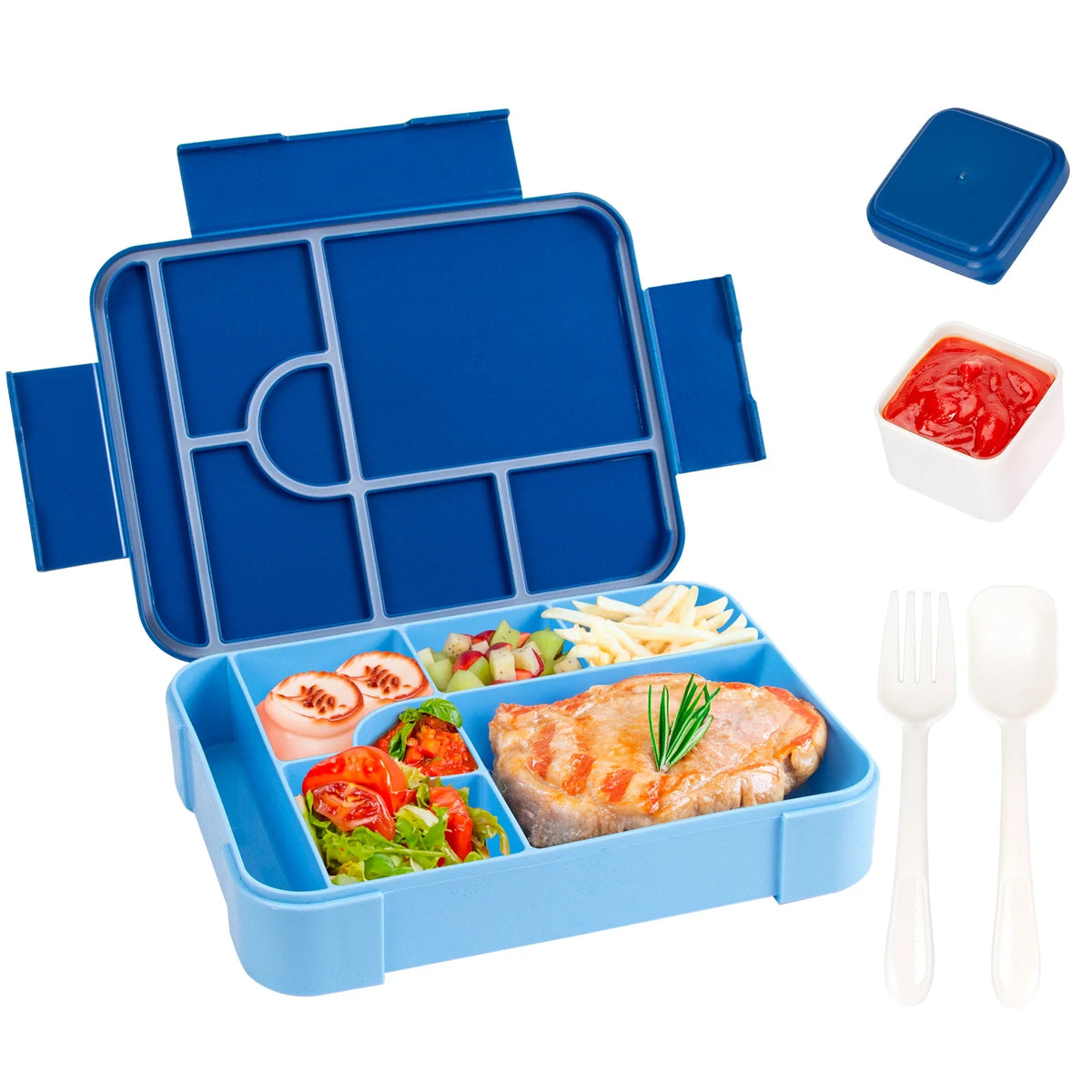 BentoMax | 1330ml Large Capacity Leak-Proof Bento Lunch Box | Microwave & Portable Food