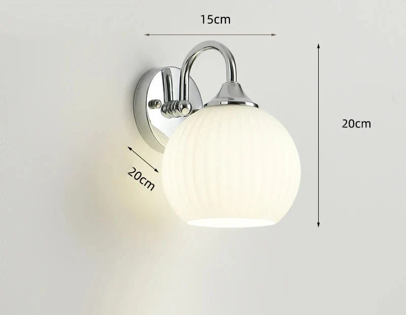 Quashion Wall Lamp | Chrome Modern Minimalist Design | Wall Light Glass Bedroom