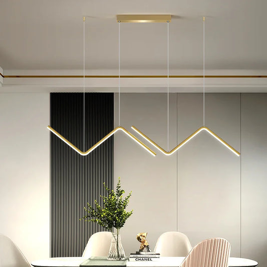 Aluminium Dining Pendant Lamp | Modern Minimalist Nordic Lighting | Pendant Light Iron LED