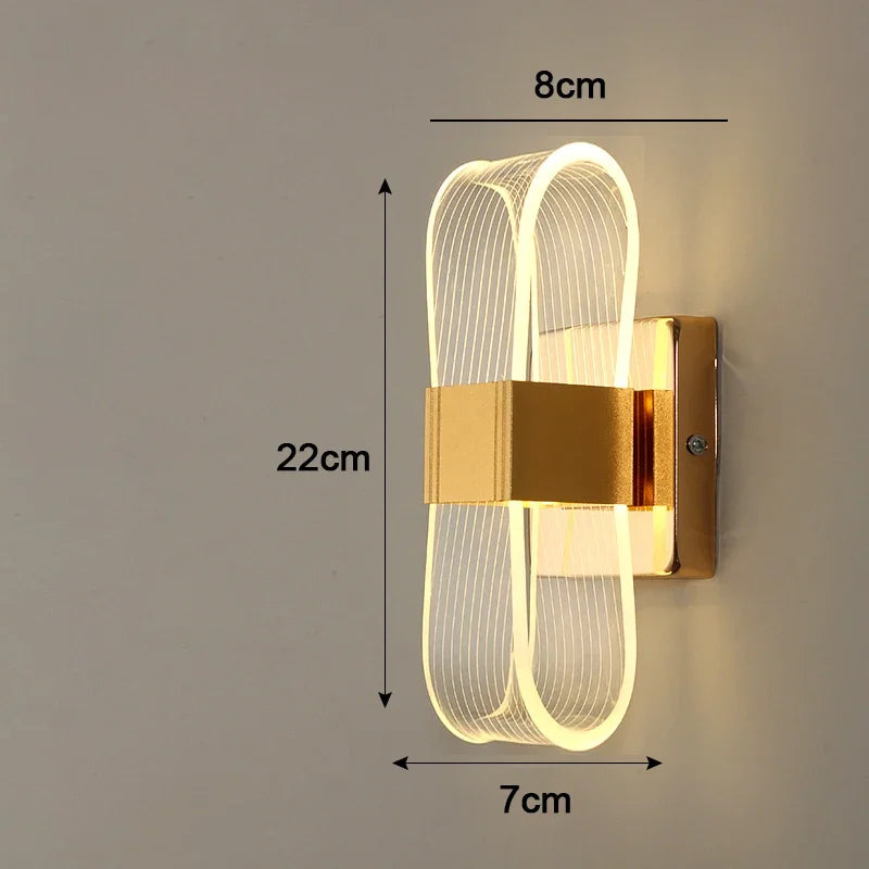 Nordic Luxury LED Wall Lamp | Modern Aluminium Decorative Light | Bedroom