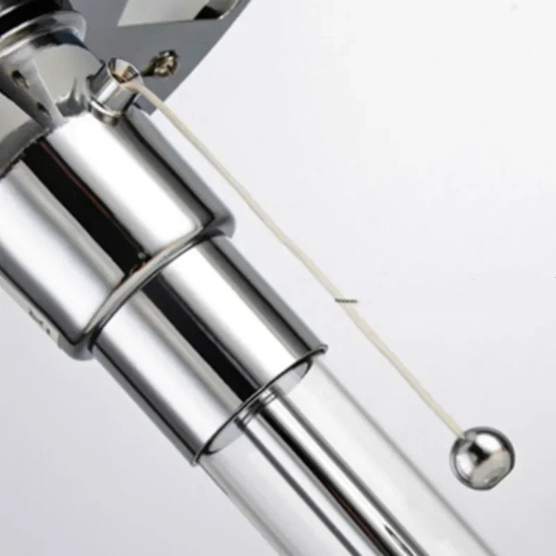 Wilhelm Bauhaus Table Lamp | Designer Nordic Glass Lamp | Polished Chrome Bedside