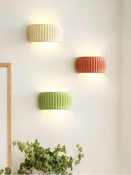French Resin Wall Lamp | Textured Modern Sconce | Wall Light French-modern Bedroom