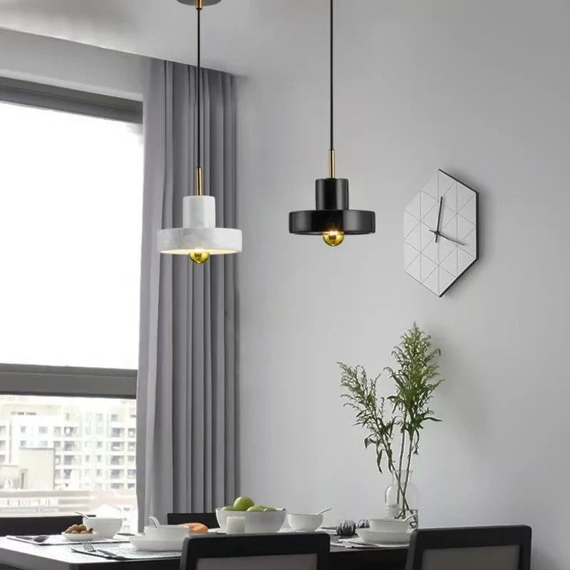 Marble Pendant Lamp | Natural Stone Postmodern Design | Pendant Light Dining Room