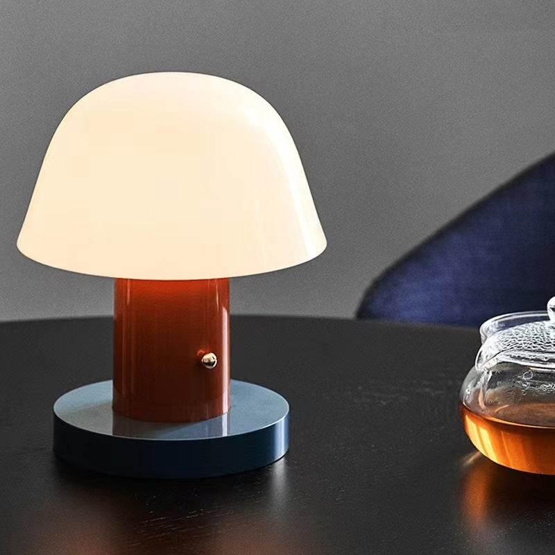 Mushroom Table Lamp | Modern Rechargeable LED Light | Bedside