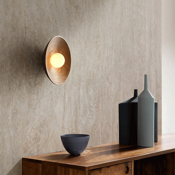 Rustic Wood Wall Sconce | Handcrafted LED Wall Light | Farmhouse Bedroom