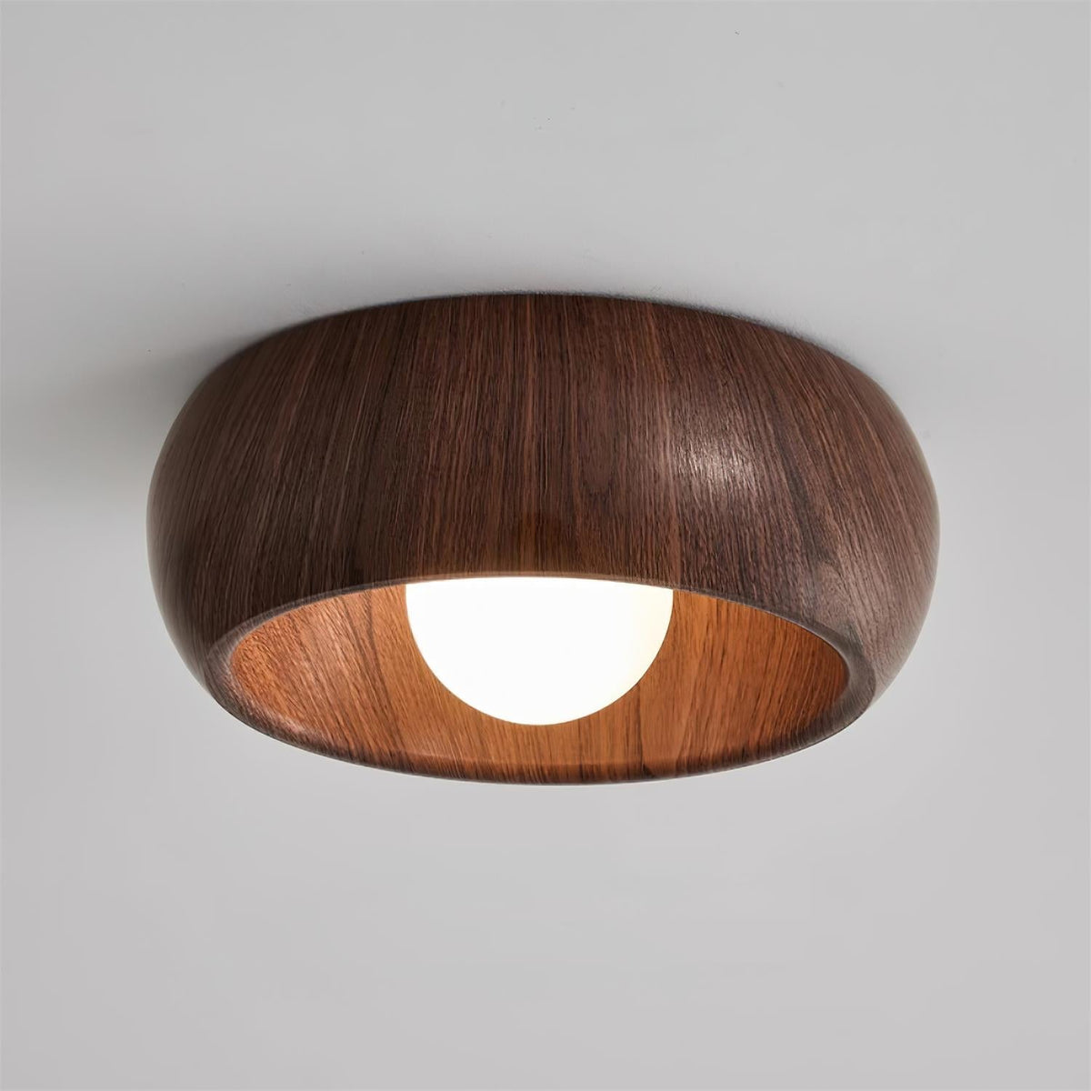Albanora Ceiling Lamp | Minimalist Modern Wooden LED Fixture | Ceiling Light Wood Nordic