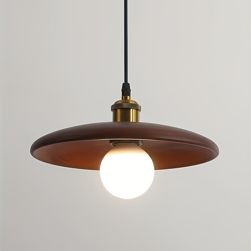 Modern Nordic Solid Wood Pendant Light | Scandinavian Ceiling Lamp | Adjustable Dining Room
