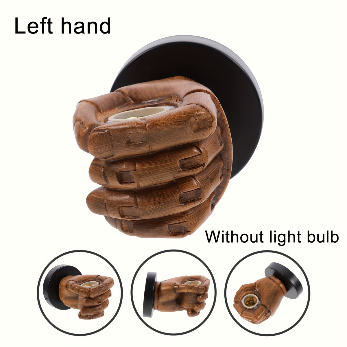 Industrial Hand Wall Lamp | Resin E26 Wall Sconce | Wall Light Vintage-inspired Bedroom