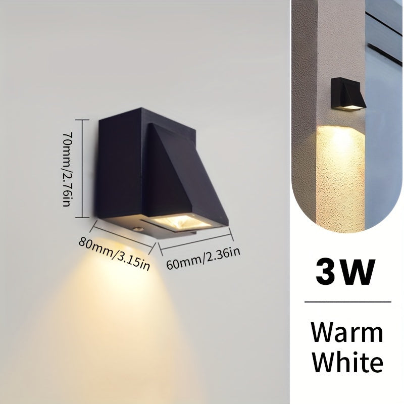 Modern LED Outdoor Wall Light | 3W / 6W Waterproof Decorative Lighting | Garden