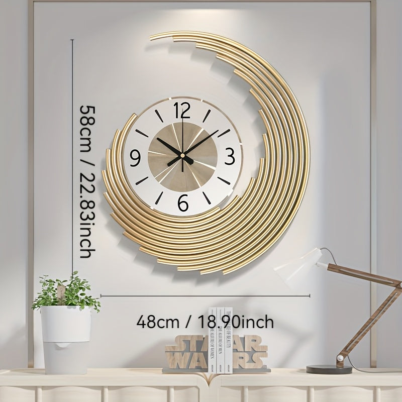 Modern 3D Metal Wall Clock | Silent Quartz Movement Decorative Clock | Japanese-minimalist