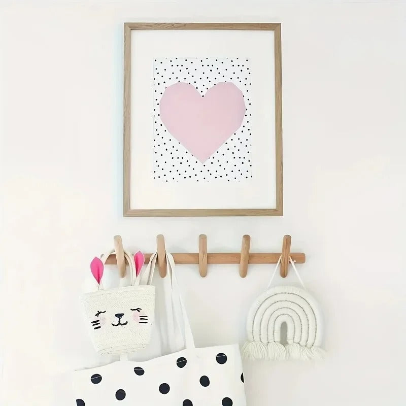 Maeve Wall Rack | Solid Oak Organiser | Wood Nordic Hallway