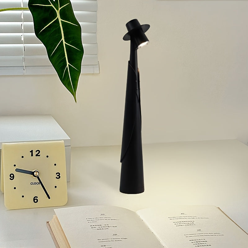 Modern Rechargeable LED Hat Lamp | Creative Touch Desk Light | Touch Control Bedside
