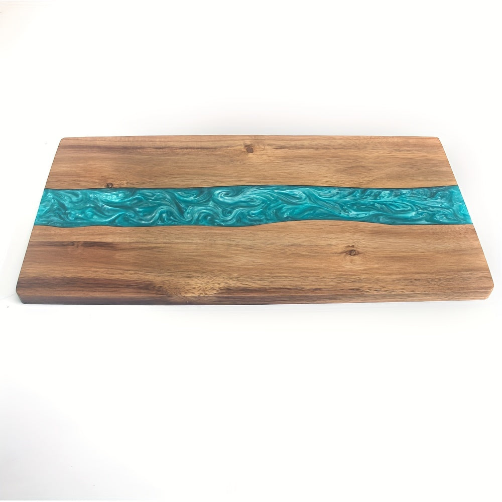 Resin River Cutting Board | Acacia Wood Charcuterie & Cheese Board | Handcrafted