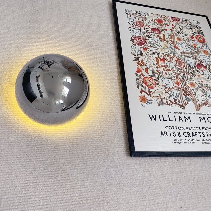 Bauhaus Eclipse Wall Lamp | Gold Finish Modern Art Light | Solar Bedroom