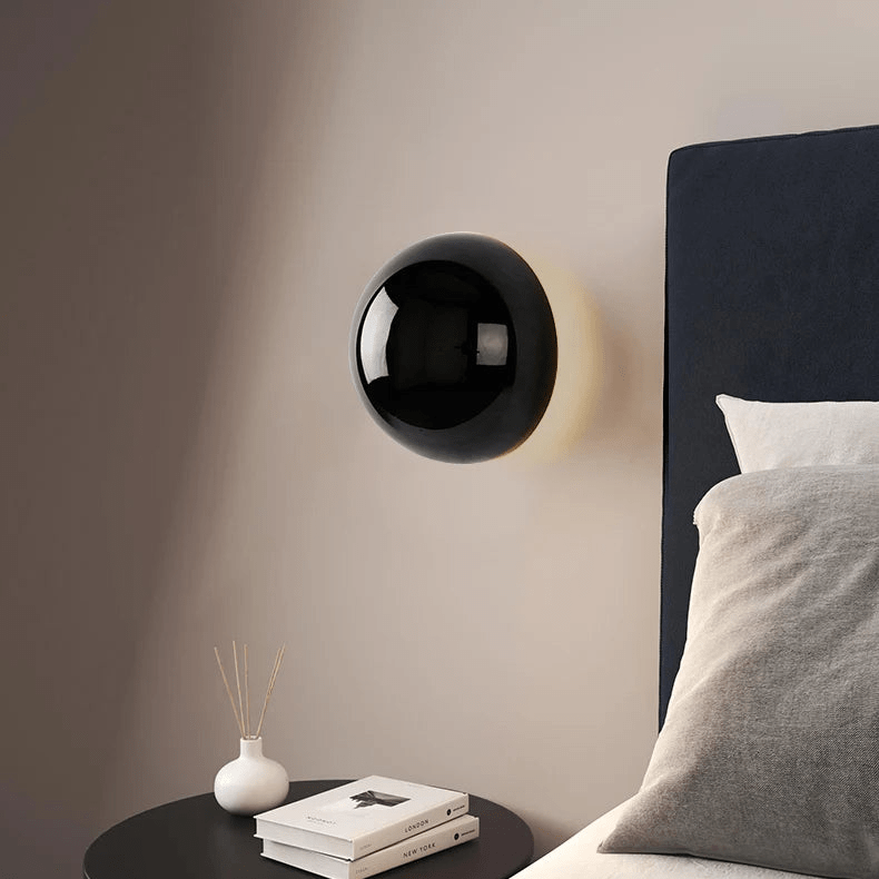 Bauhaus Eclipse Wall Lamp | Gold Finish Modern Art Light | Solar Bedroom